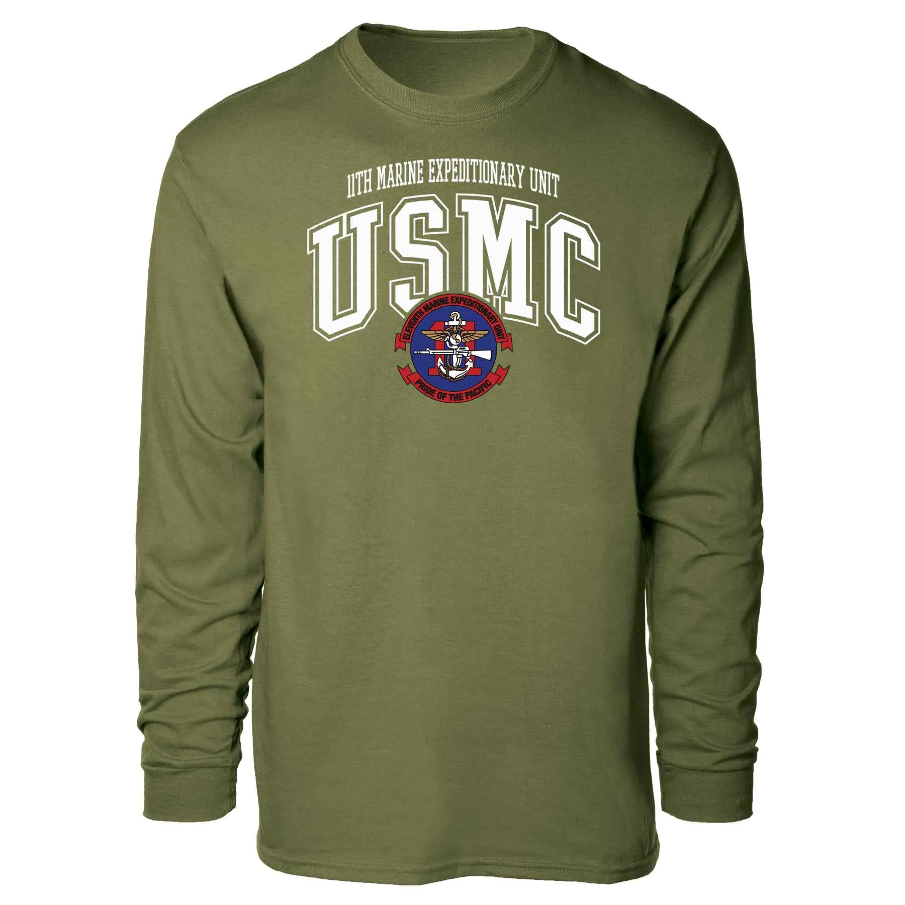 11th MEU Pride Of The Pacific Arched Long Sleeve T-shirt