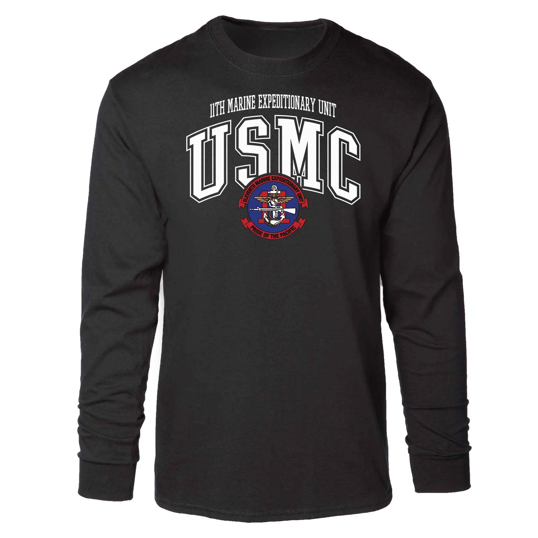 11th MEU Pride Of The Pacific Arched Long Sleeve T-shirt