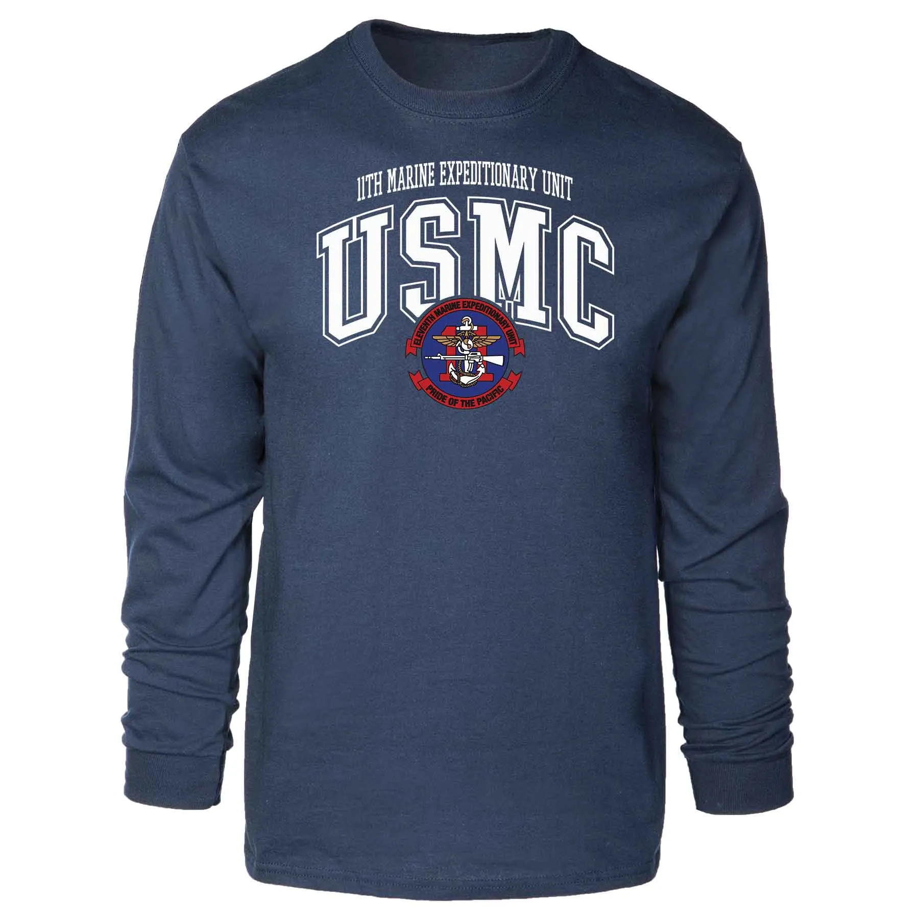 11th MEU Pride Of The Pacific Arched Long Sleeve T-shirt