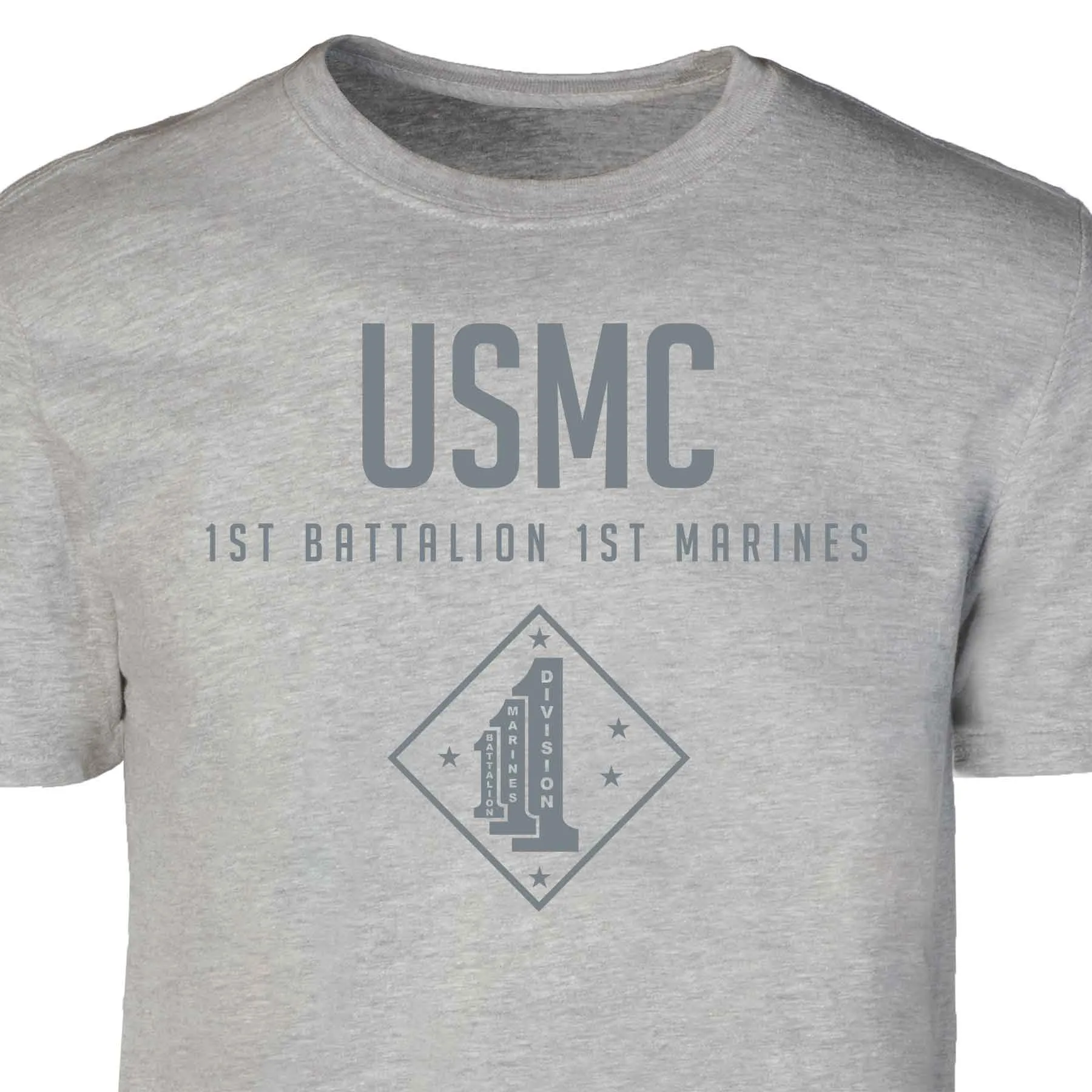 1st Battalion 1st Marines Tonal Patch Graphic T-shirt