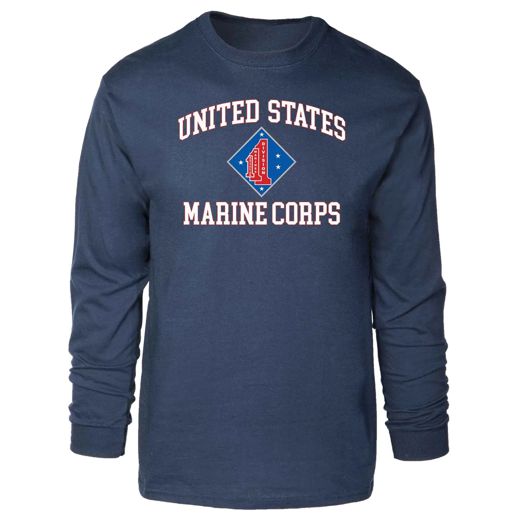 1st Battalion 1st Marines USMC Long Sleeve T-shirt