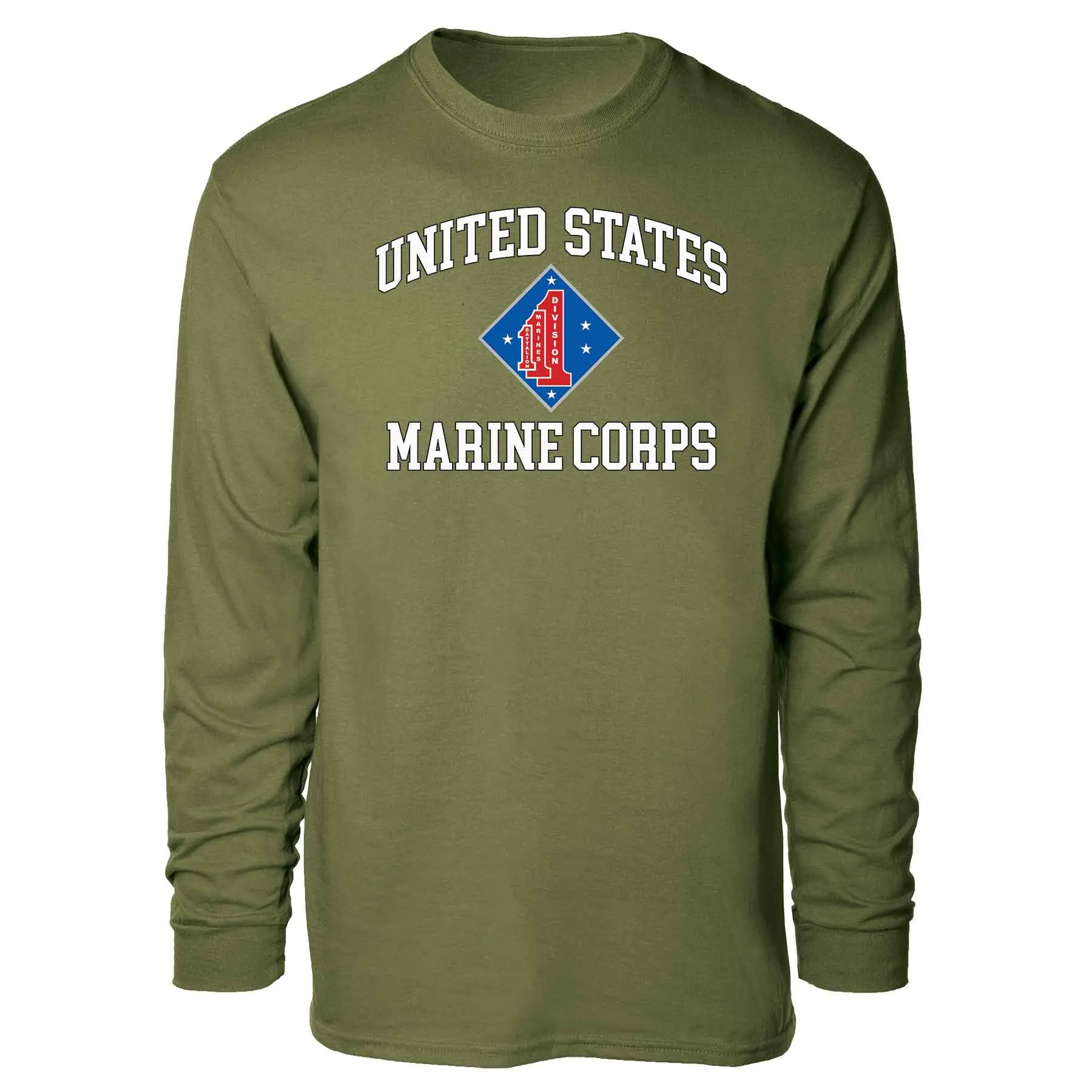 1st Battalion 1st Marines USMC Long Sleeve T-shirt