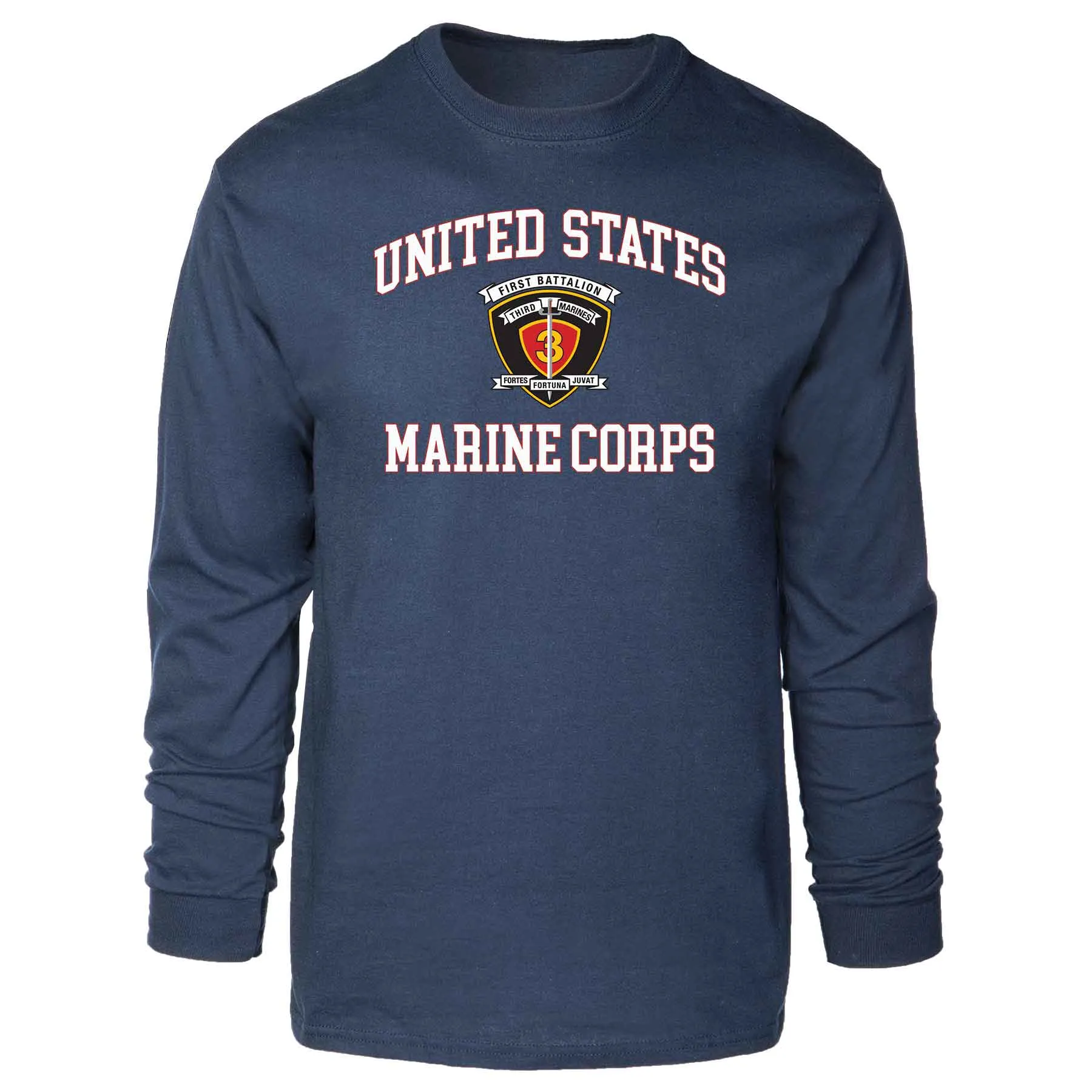 1st Battalion 3rd Marines USMC Long Sleeve T-shirt