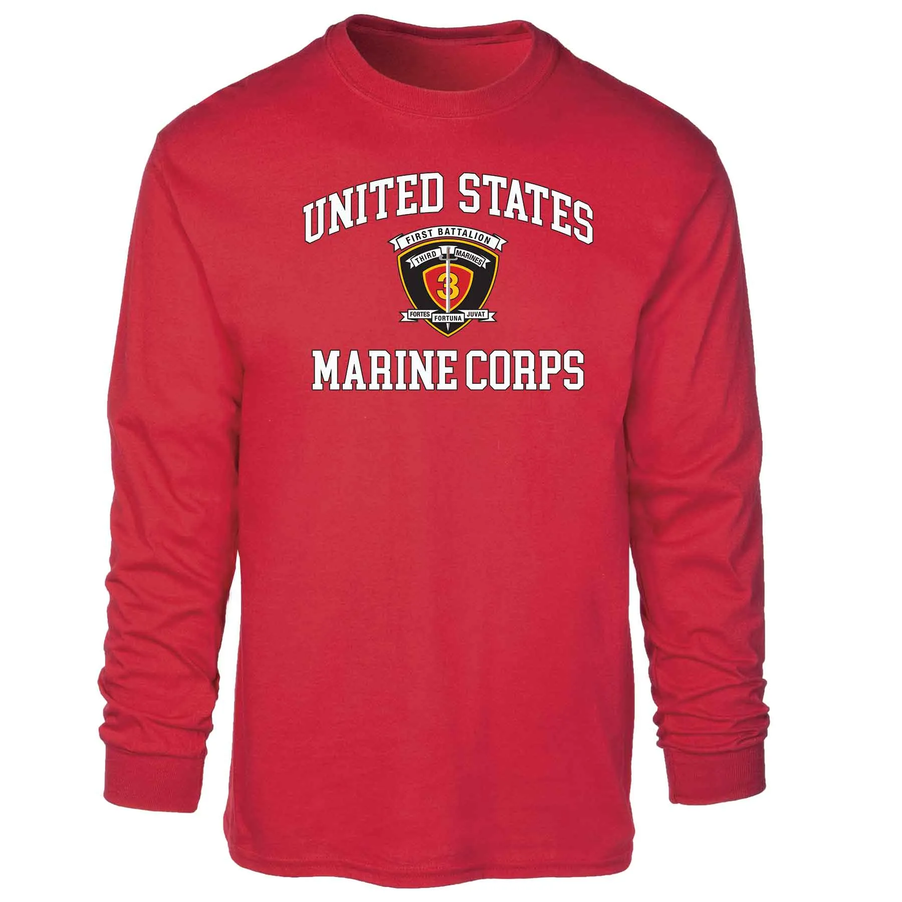 1st Battalion 3rd Marines USMC Long Sleeve T-shirt