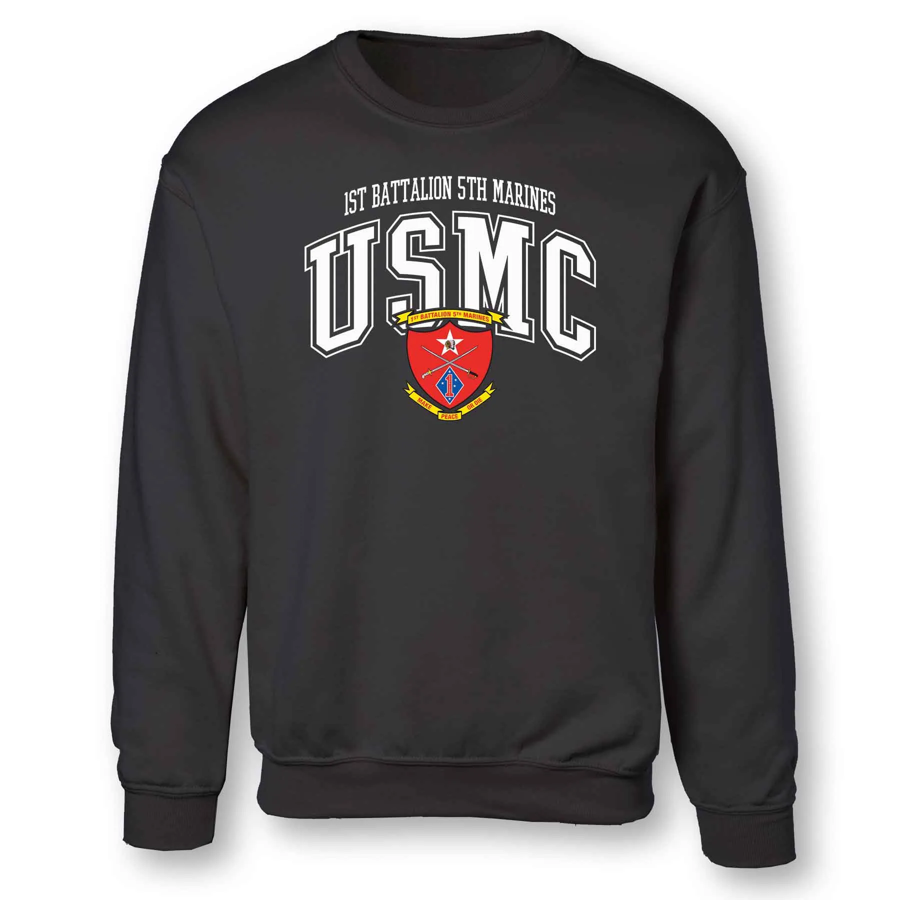 1st Battalion 5th Marines Arched Sweatshirt