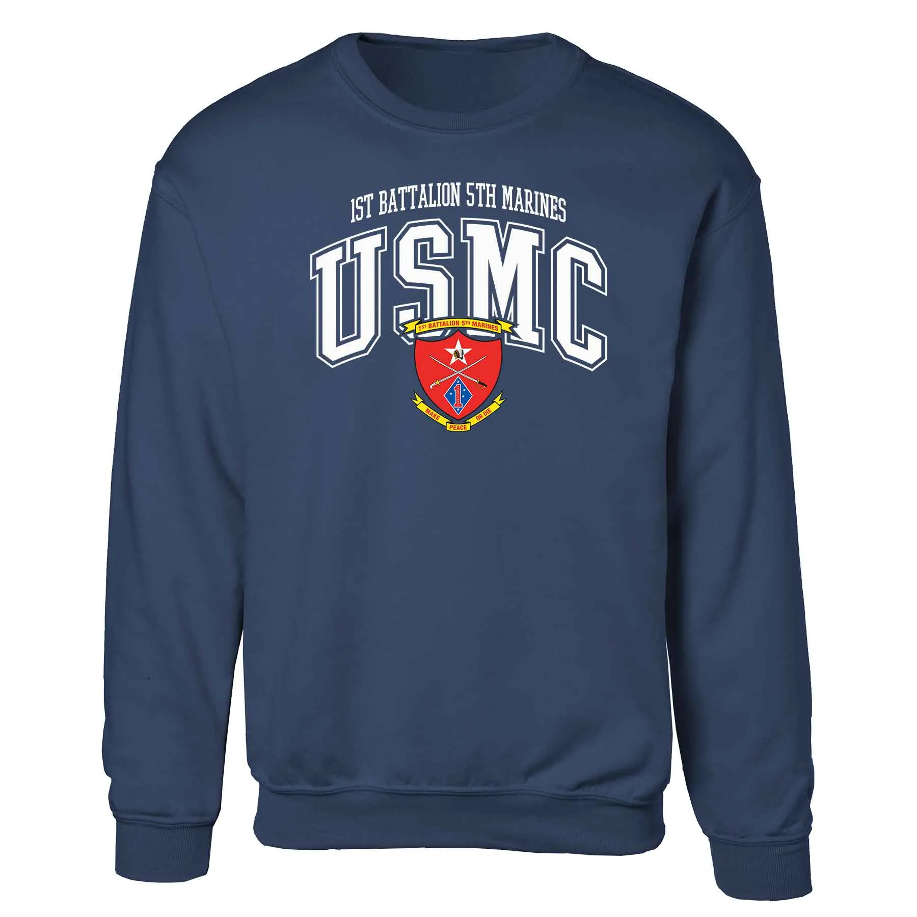 1st Battalion 5th Marines Arched Sweatshirt