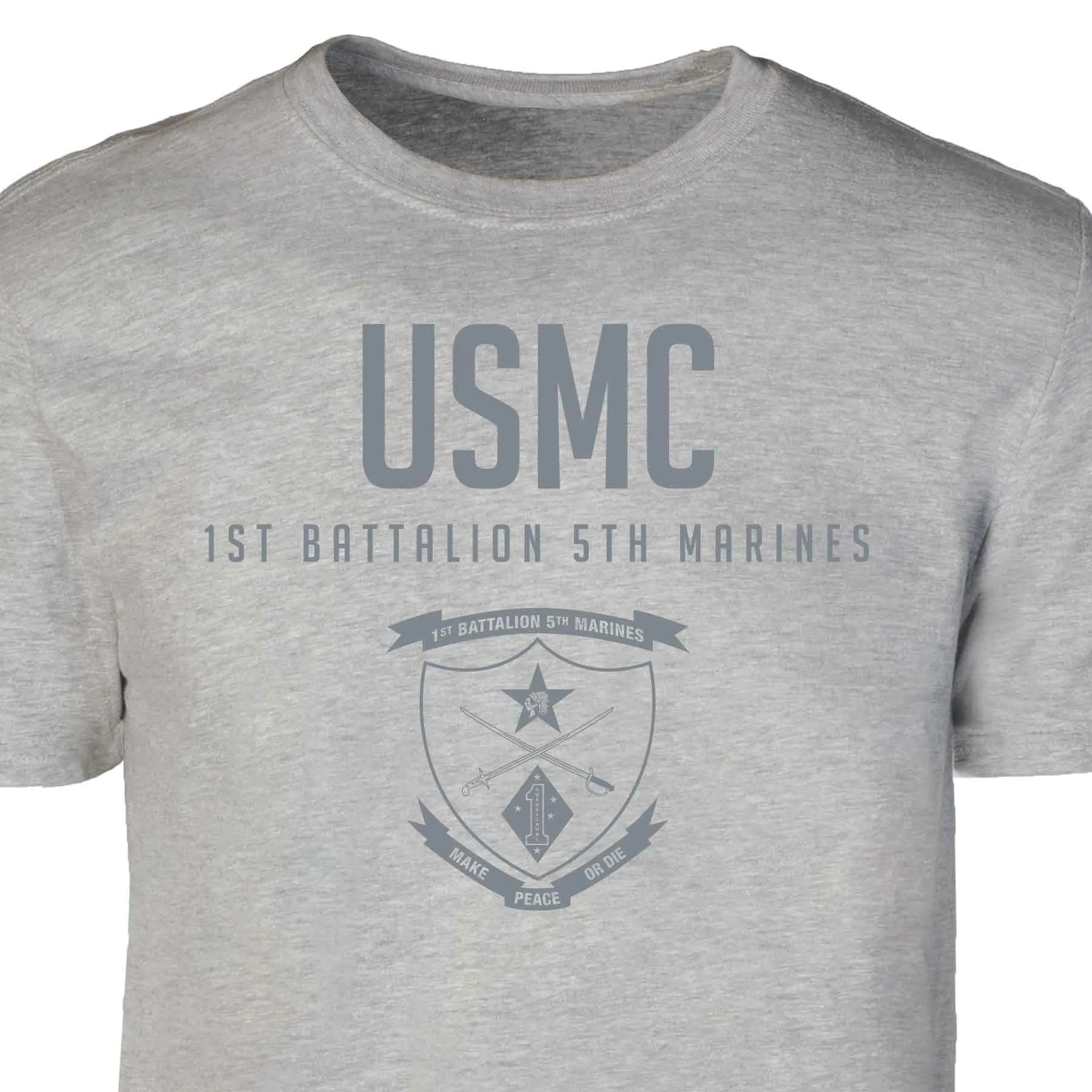 1st Battalion 5th Marines Tonal Patch Graphic T-shirt