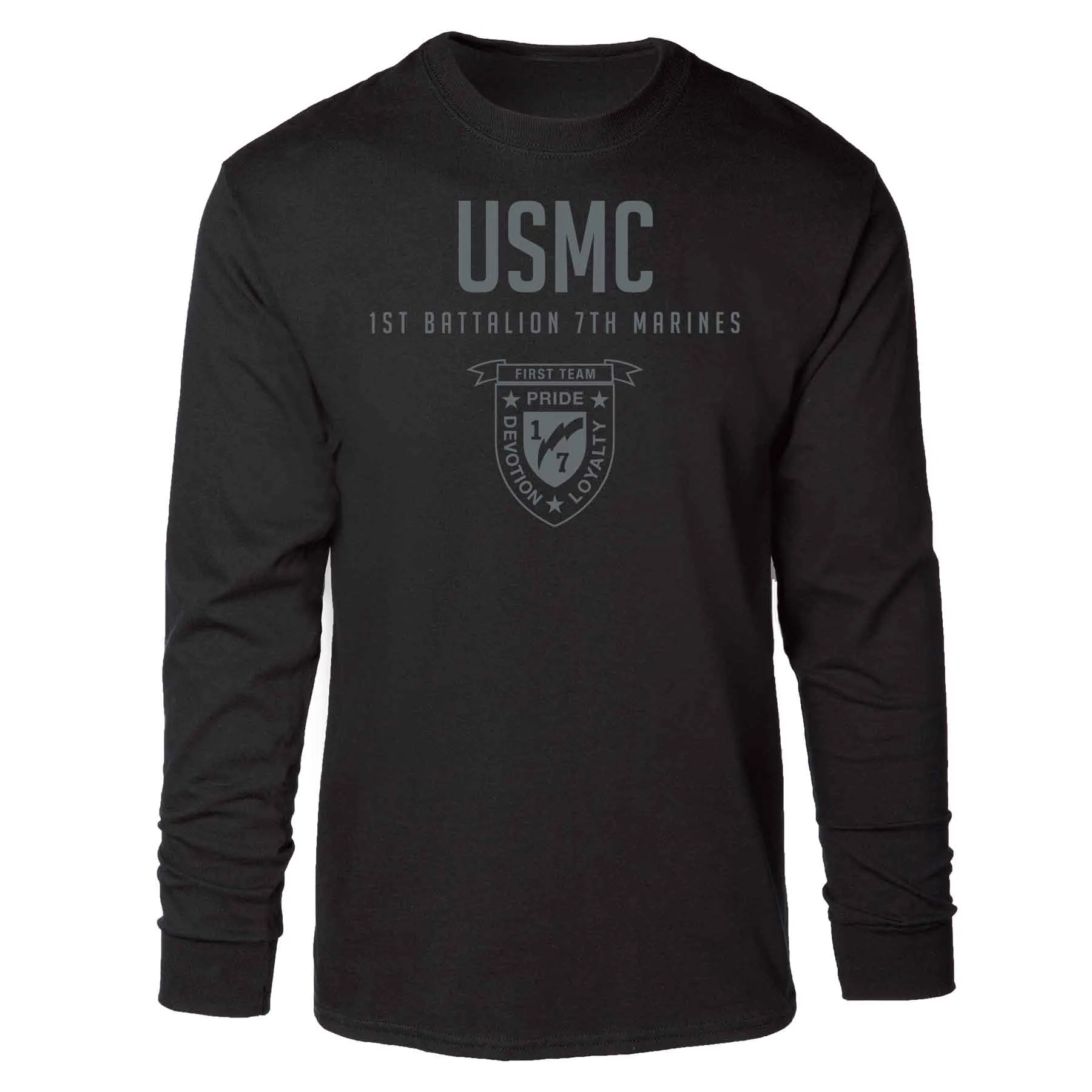 1st Battalion 7th Marines Tonal Long Sleeve T-shirt