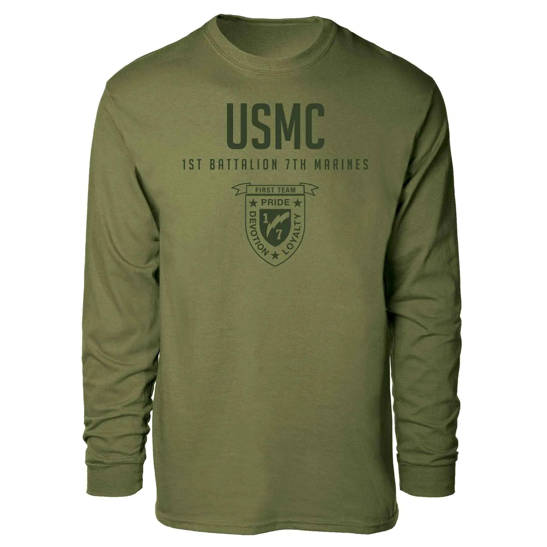 1st Battalion 7th Marines Tonal Long Sleeve T-shirt