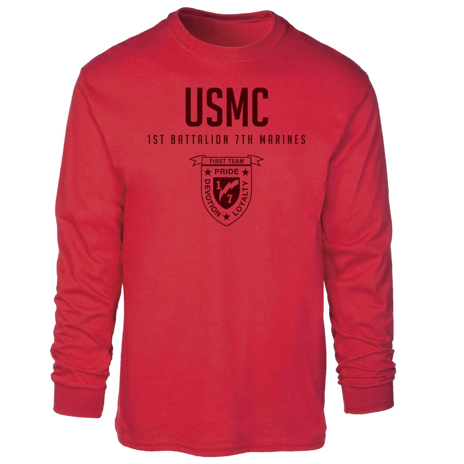 1st Battalion 7th Marines Tonal Long Sleeve T-shirt