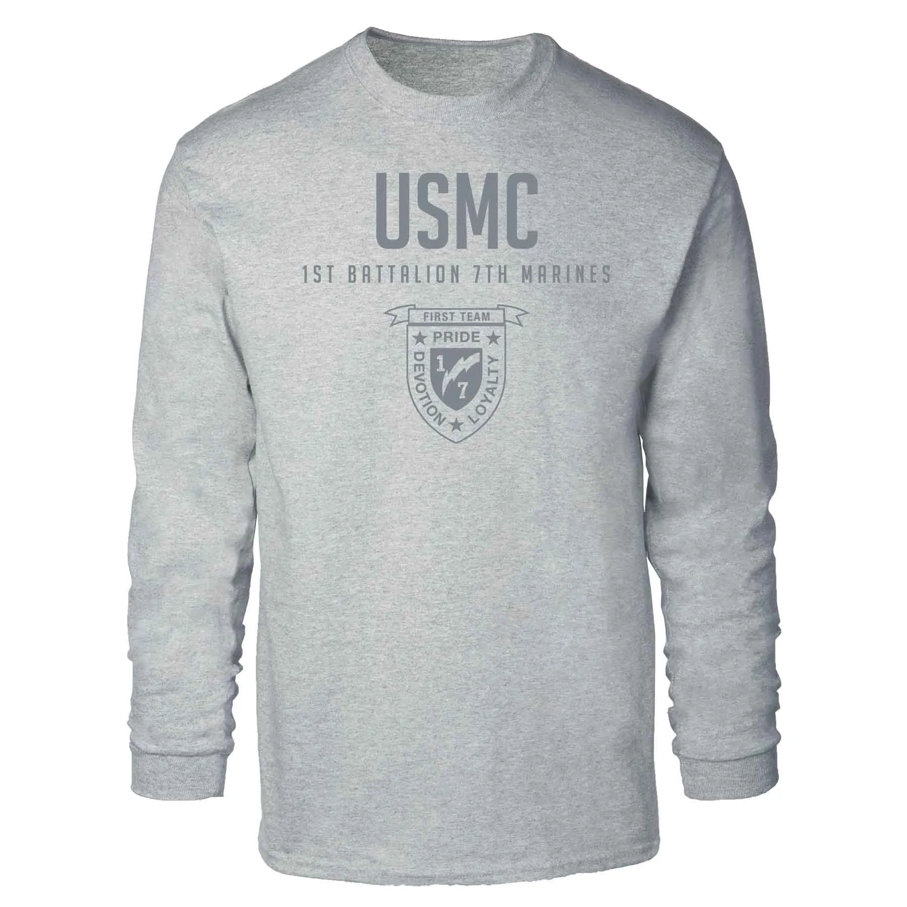 1st Battalion 7th Marines Tonal Long Sleeve T-shirt