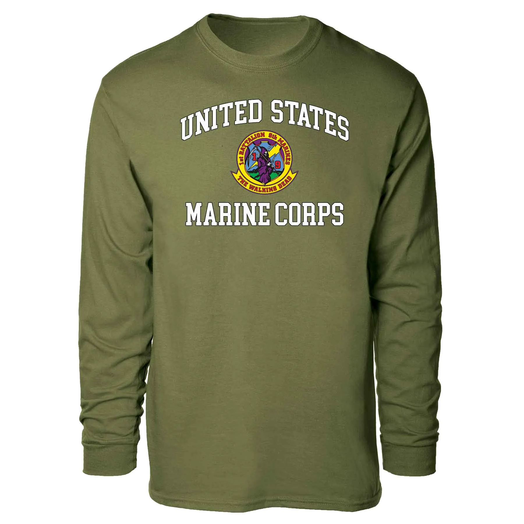 1st Battalion 9th Marines USMC Long Sleeve T-shirt