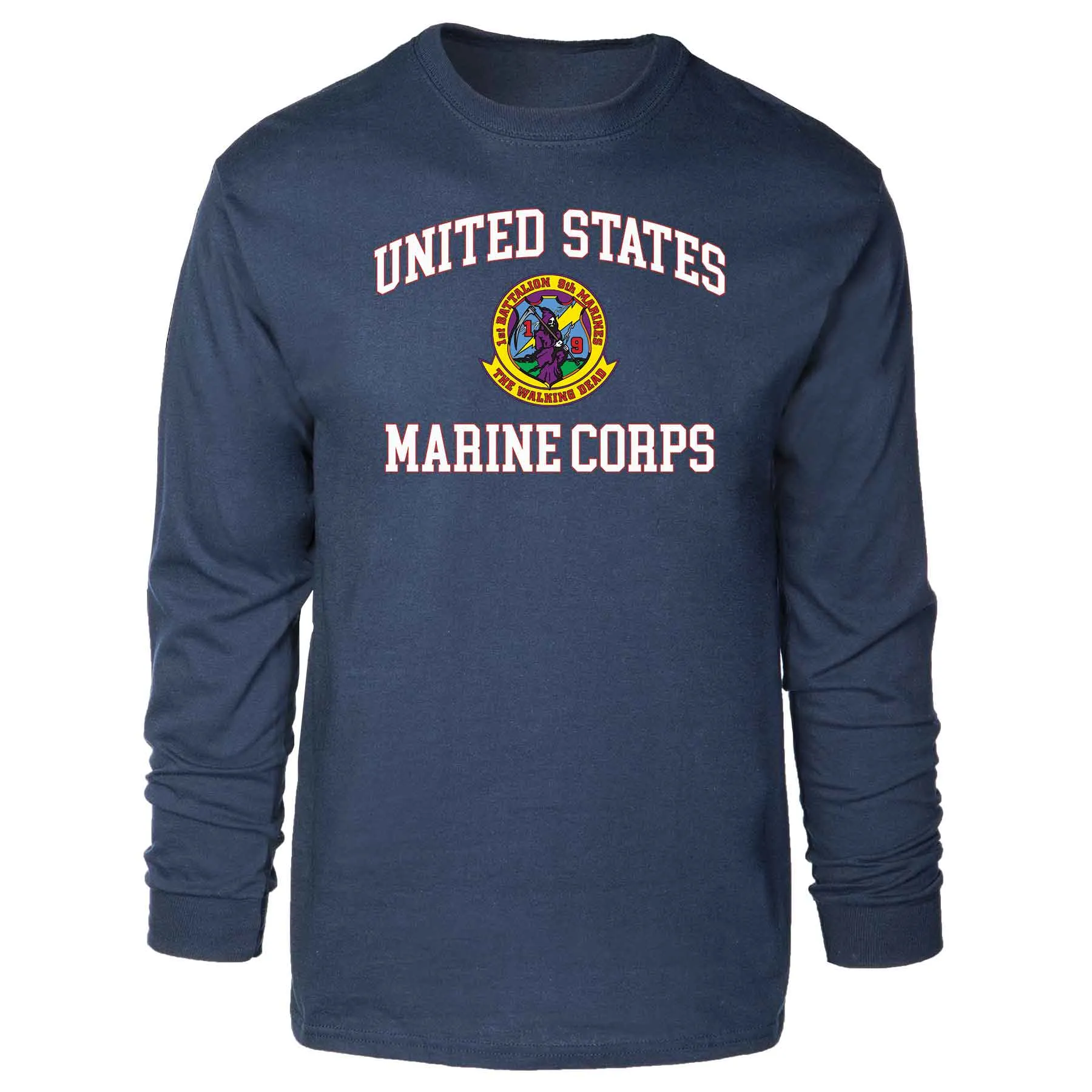 1st Battalion 9th Marines USMC Long Sleeve T-shirt