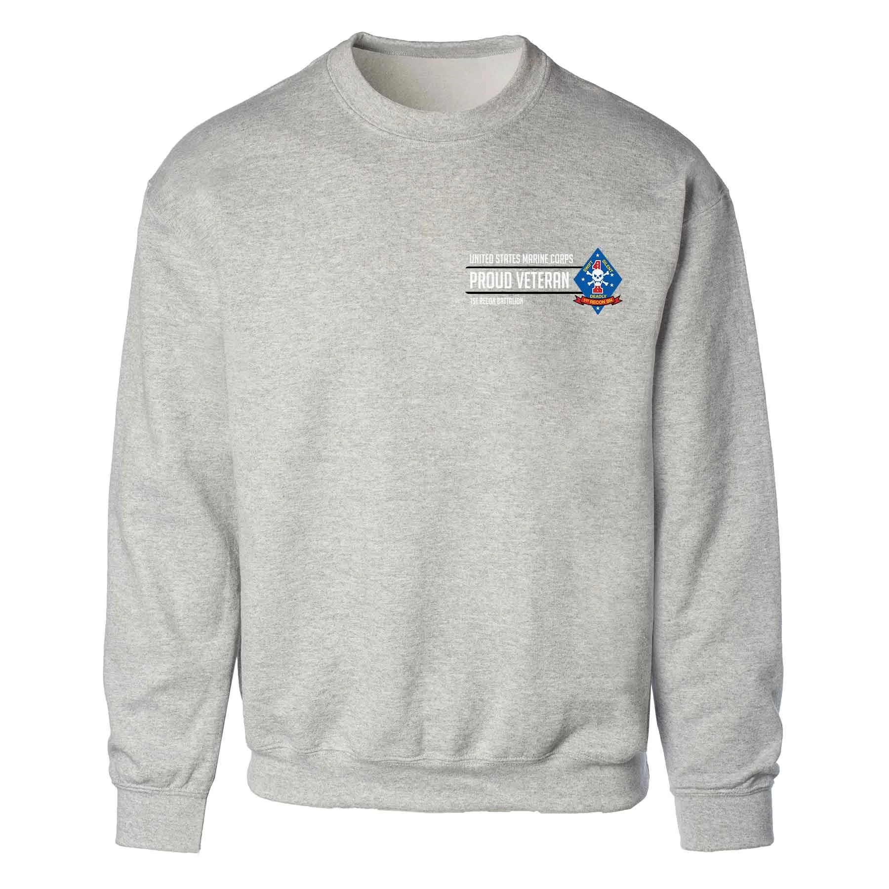 1st Recon Battalion Proud Veteran Sweatshirt