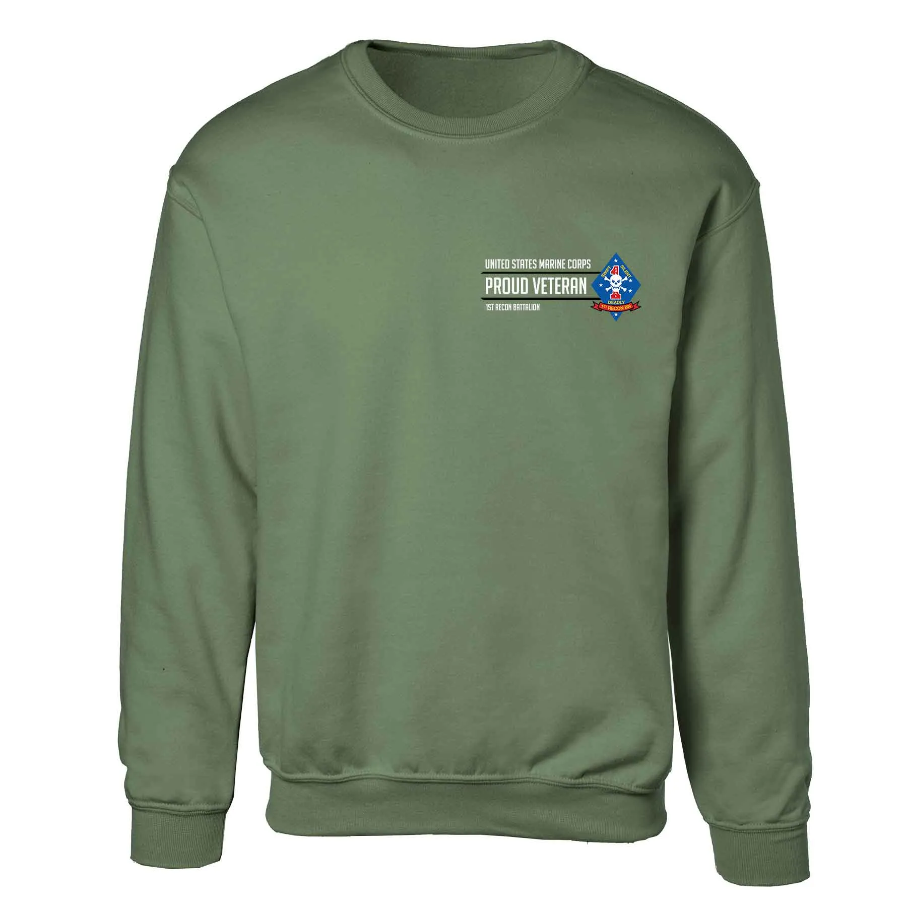 1st Recon Battalion Proud Veteran Sweatshirt