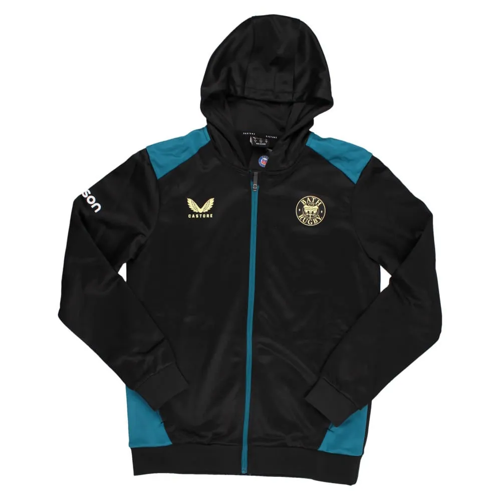 2023-2024 Bath Rugby Full Zip Hoody (Caviar)