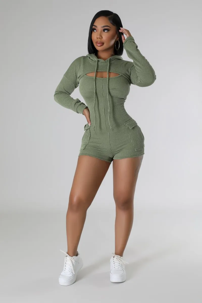 2pc Love Kills Romper Set