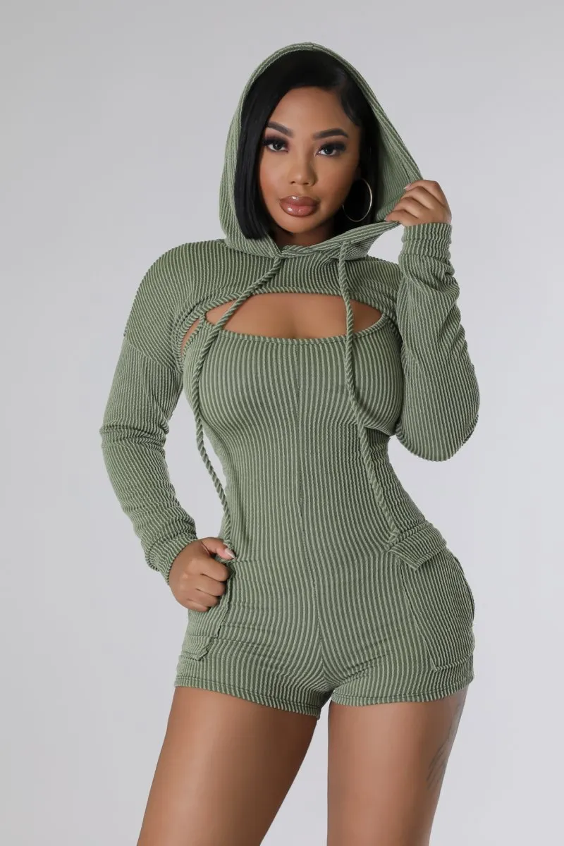 2pc Love Kills Romper Set