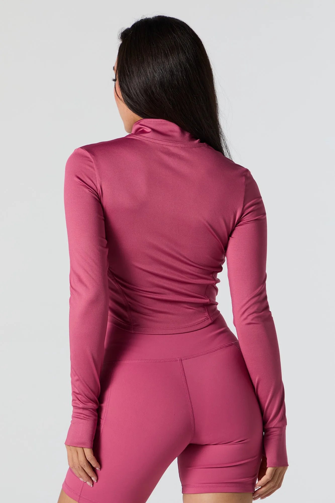 Active Zip-Up Long Sleeve Top