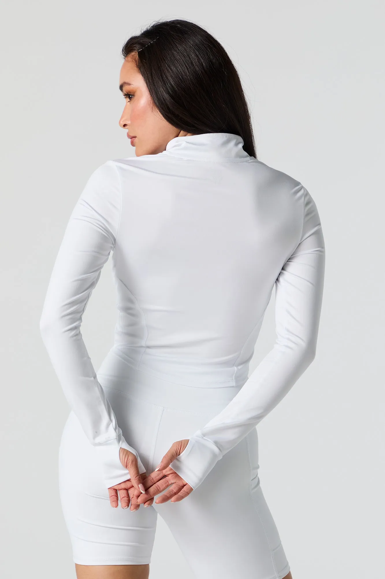 Active Zip-Up Long Sleeve Top