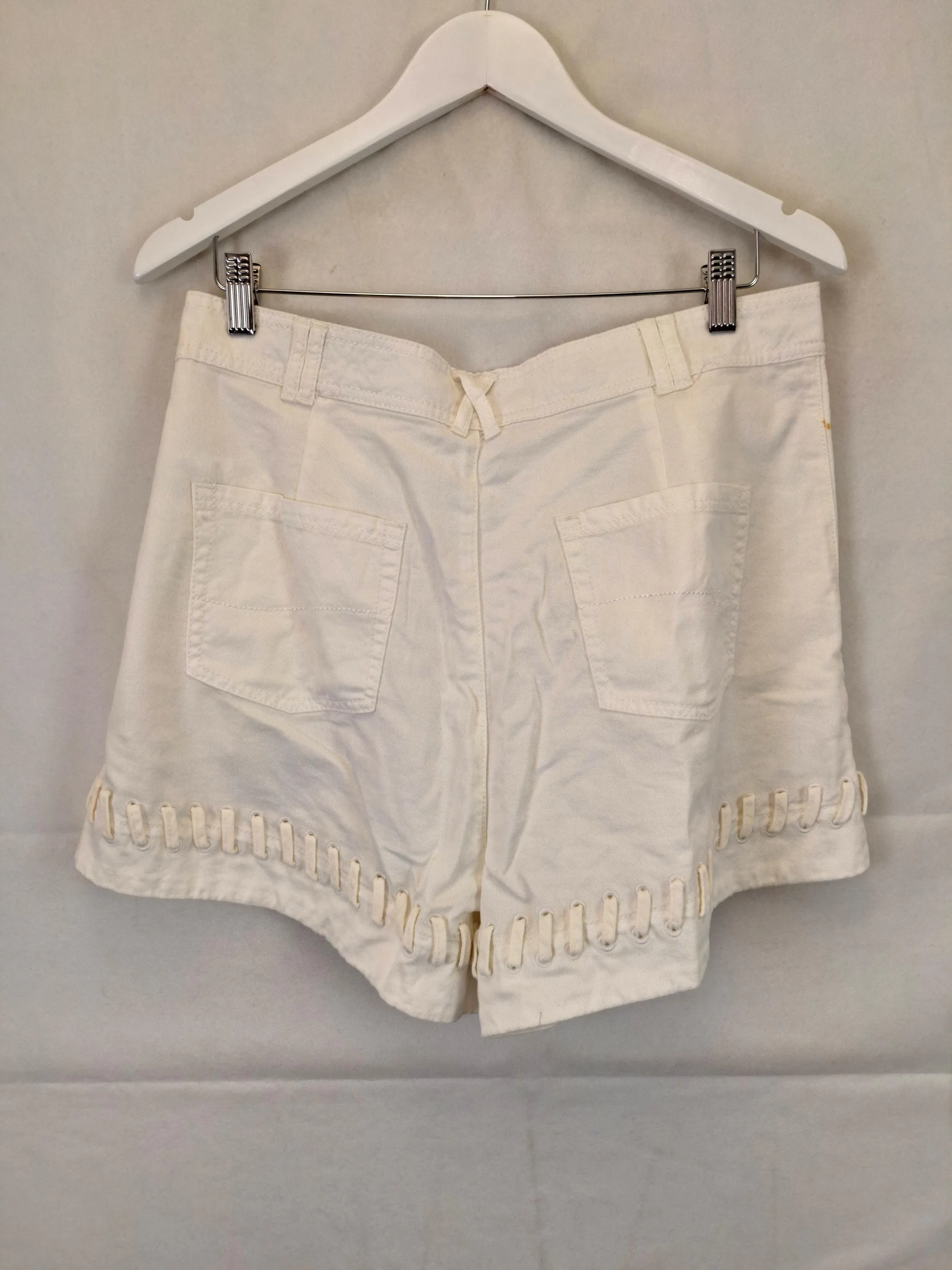 Aje Graceful Lace Pleated Shorts Size 14