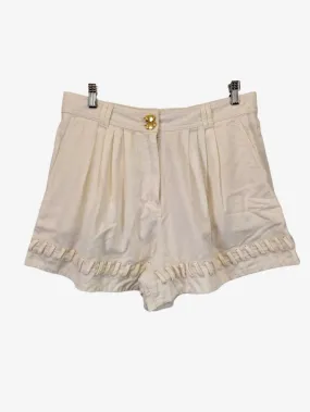 Aje Graceful Lace Pleated Shorts Size 14