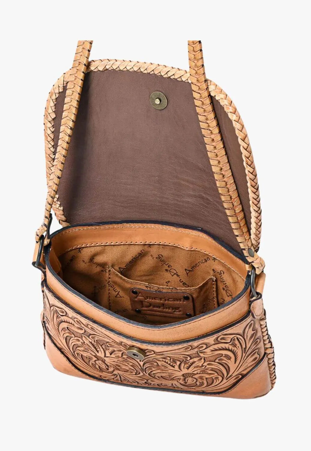 American Darling Tooled Leather Bag