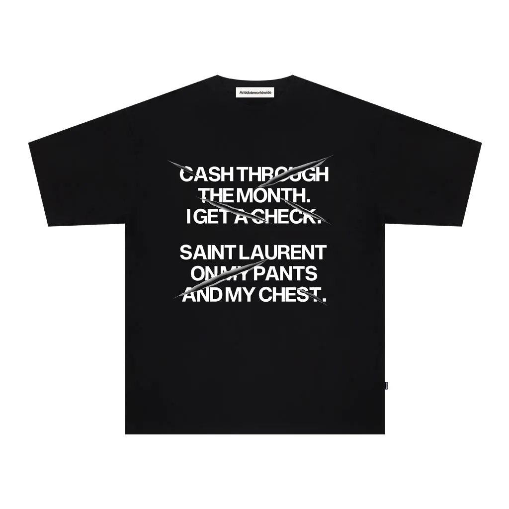 ANTIDOTE Slogan Text Print Tee