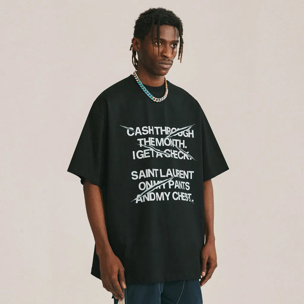 ANTIDOTE Slogan Text Print Tee