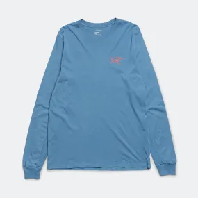 Arc'Multi Bird Logo LS T-Shirt - Stone Wash