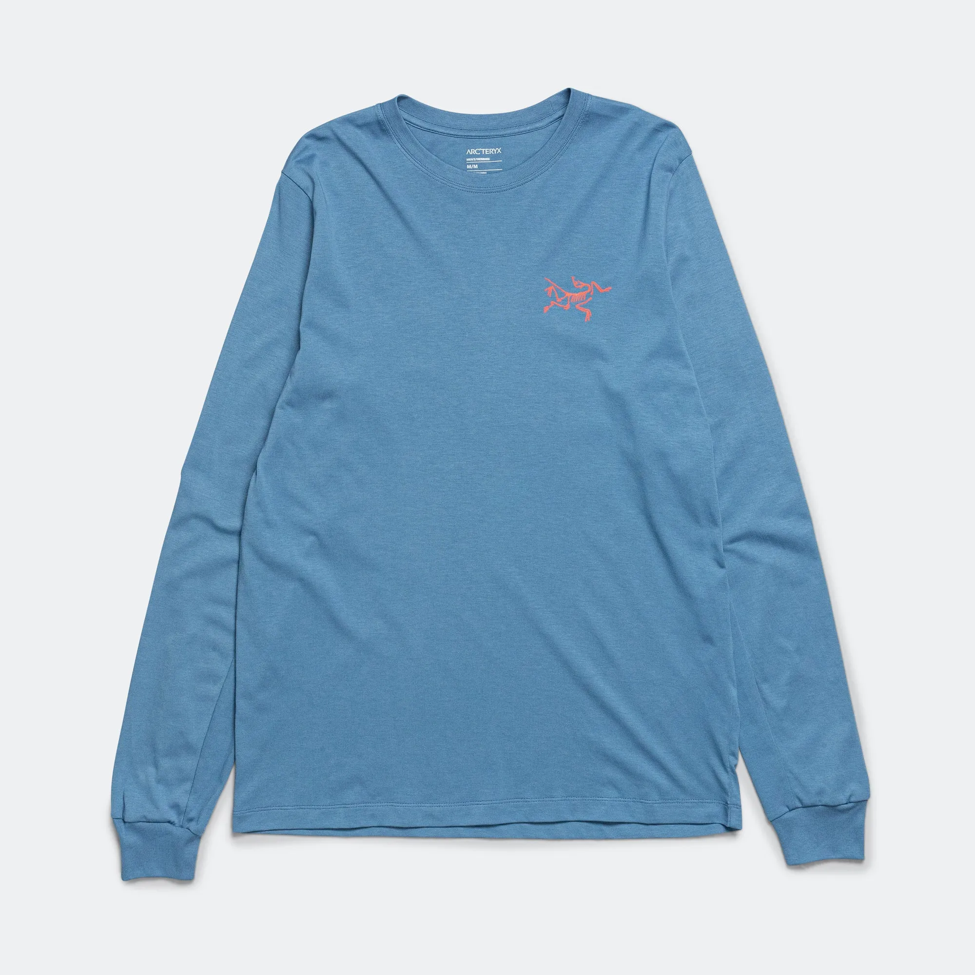 Arc'Multi Bird Logo LS T-Shirt - Stone Wash