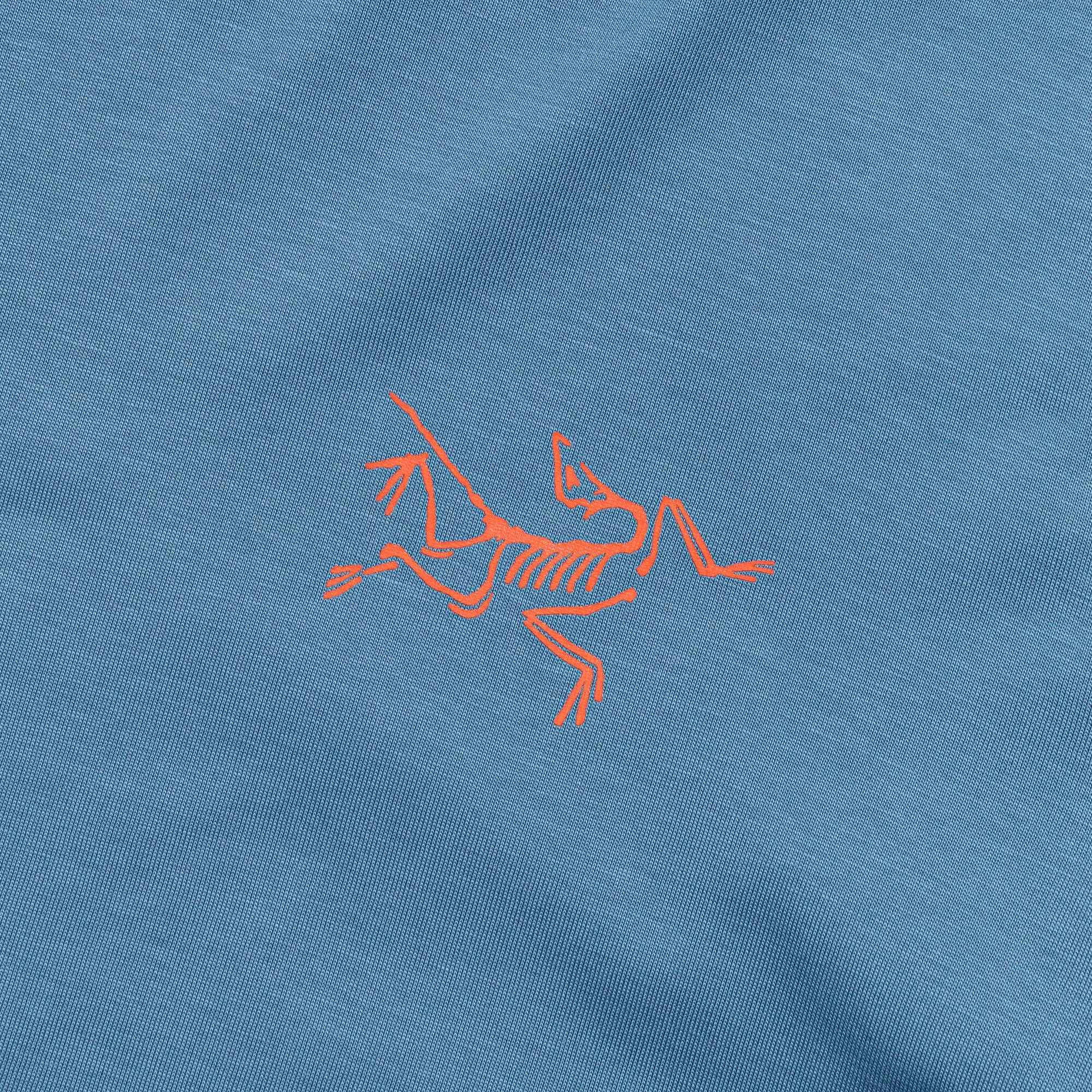 Arc'Multi Bird Logo LS T-Shirt - Stone Wash