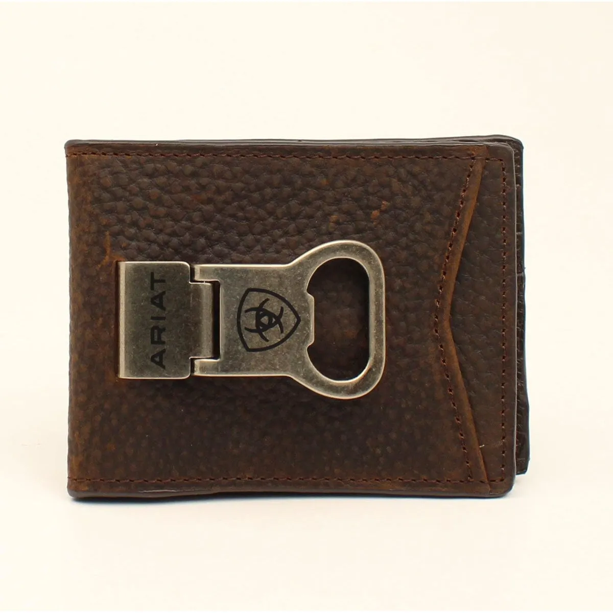 Ariat Brown Rowdy Bifold Wallet with Money Clip