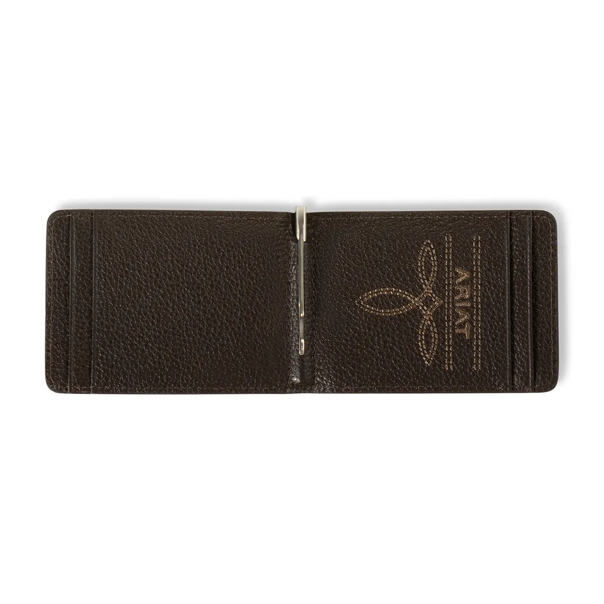 Ariat Calf Hair Underlaid Money Clip Wallet