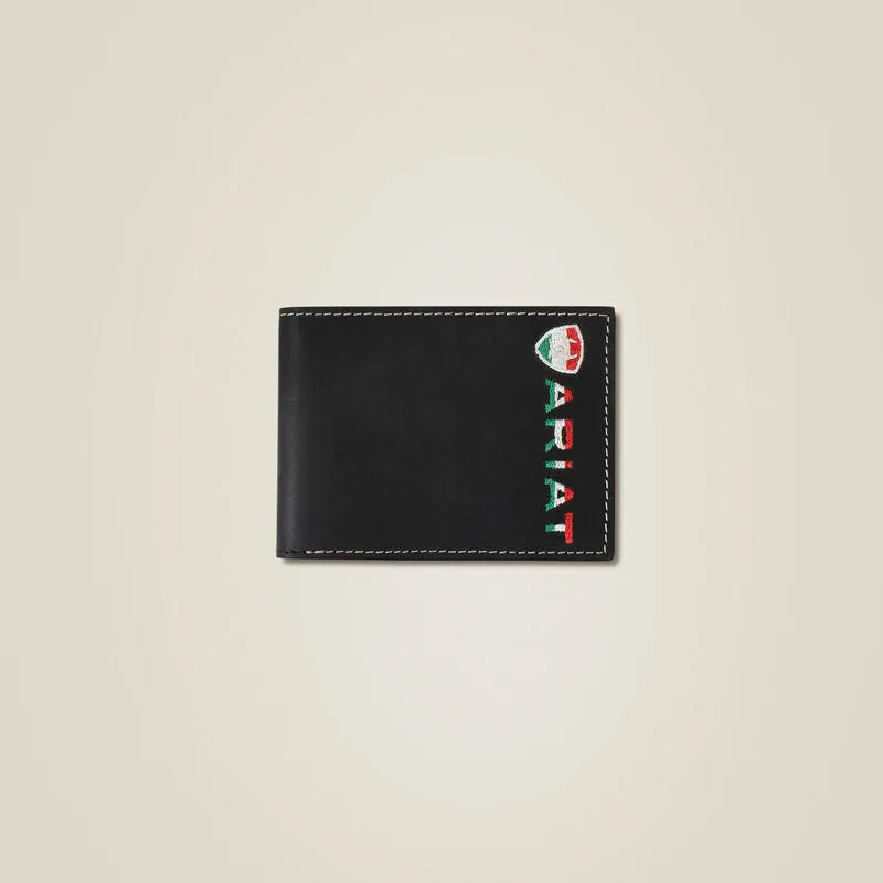 Ariat Mens Mexico Logo Bifold Wallet Style 10051118