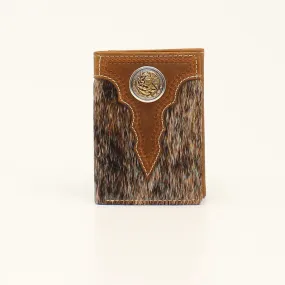 Ariat Tan Cowhide Tri-Fold Wallet