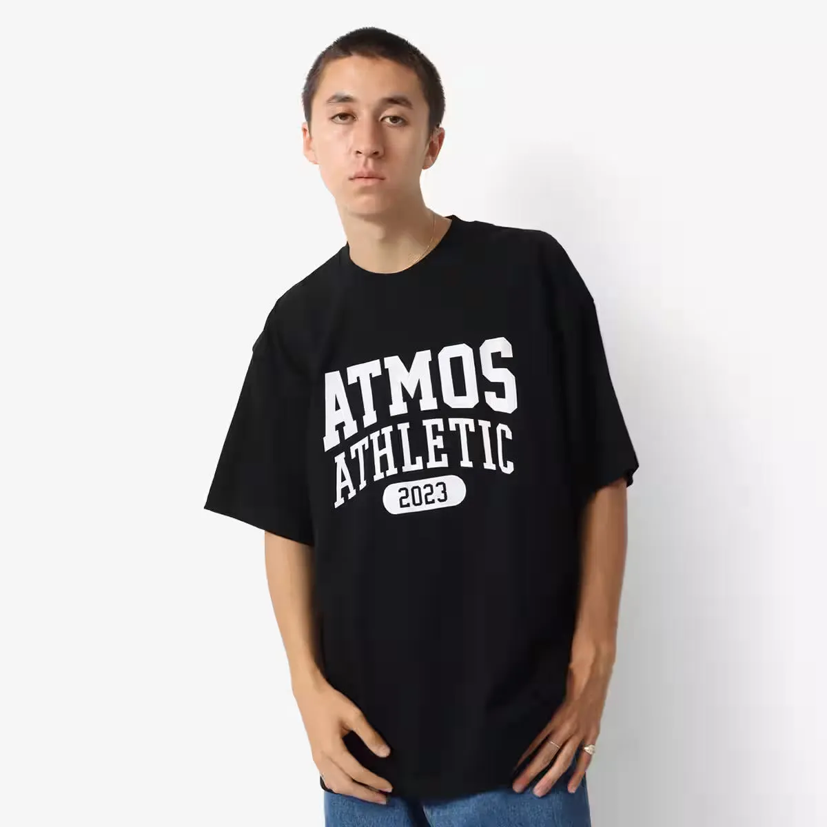 ATMOS VINTAGE COLLEGE LOGO T SHIRTS