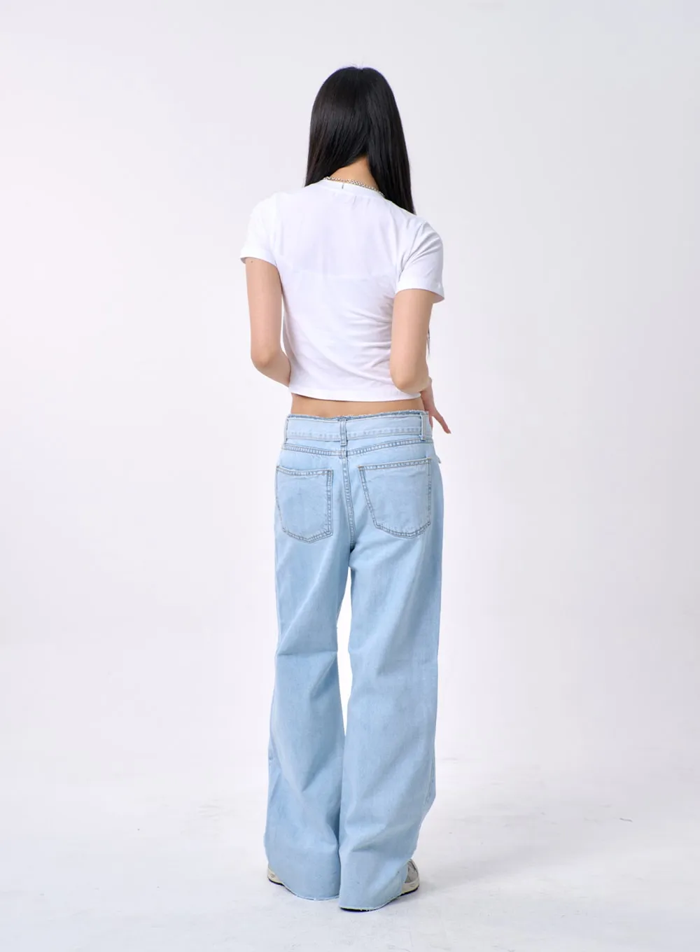 Baggy Jeans With Belt BA325