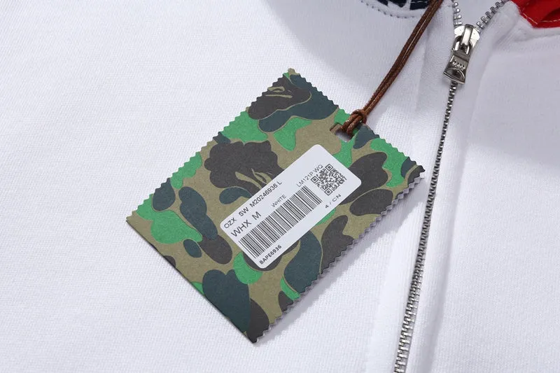 BAPE US Limited Collection USA Shark Hoodie White