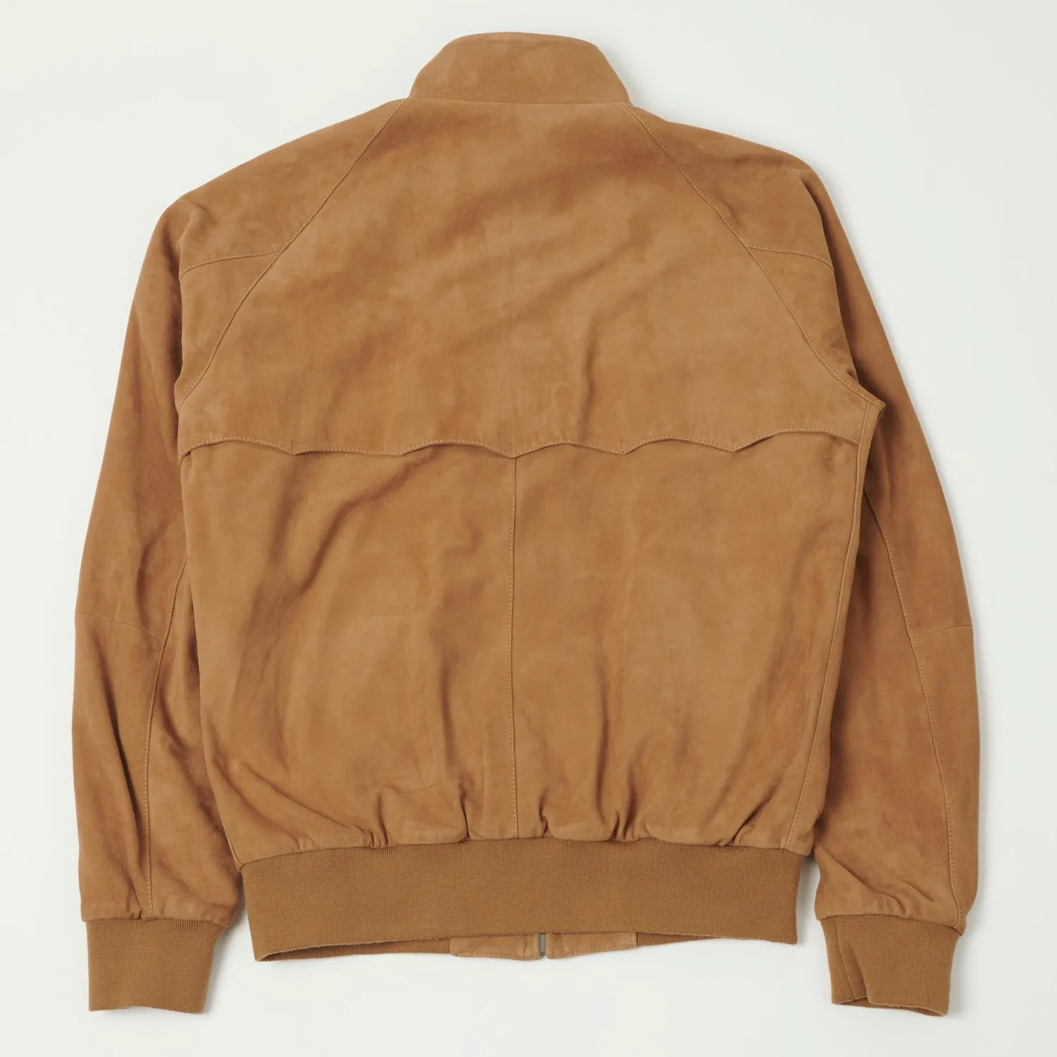 Baracuta G9 Suede Harrington Jacket - Tobacco