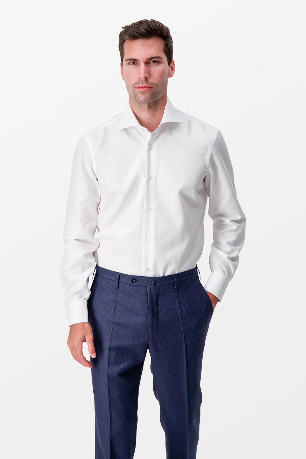 Barba Napoli White Classic Shirt