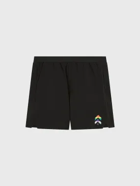 BARRY'S PRIDE BLACK TRAIN SHORT 5IN LINED