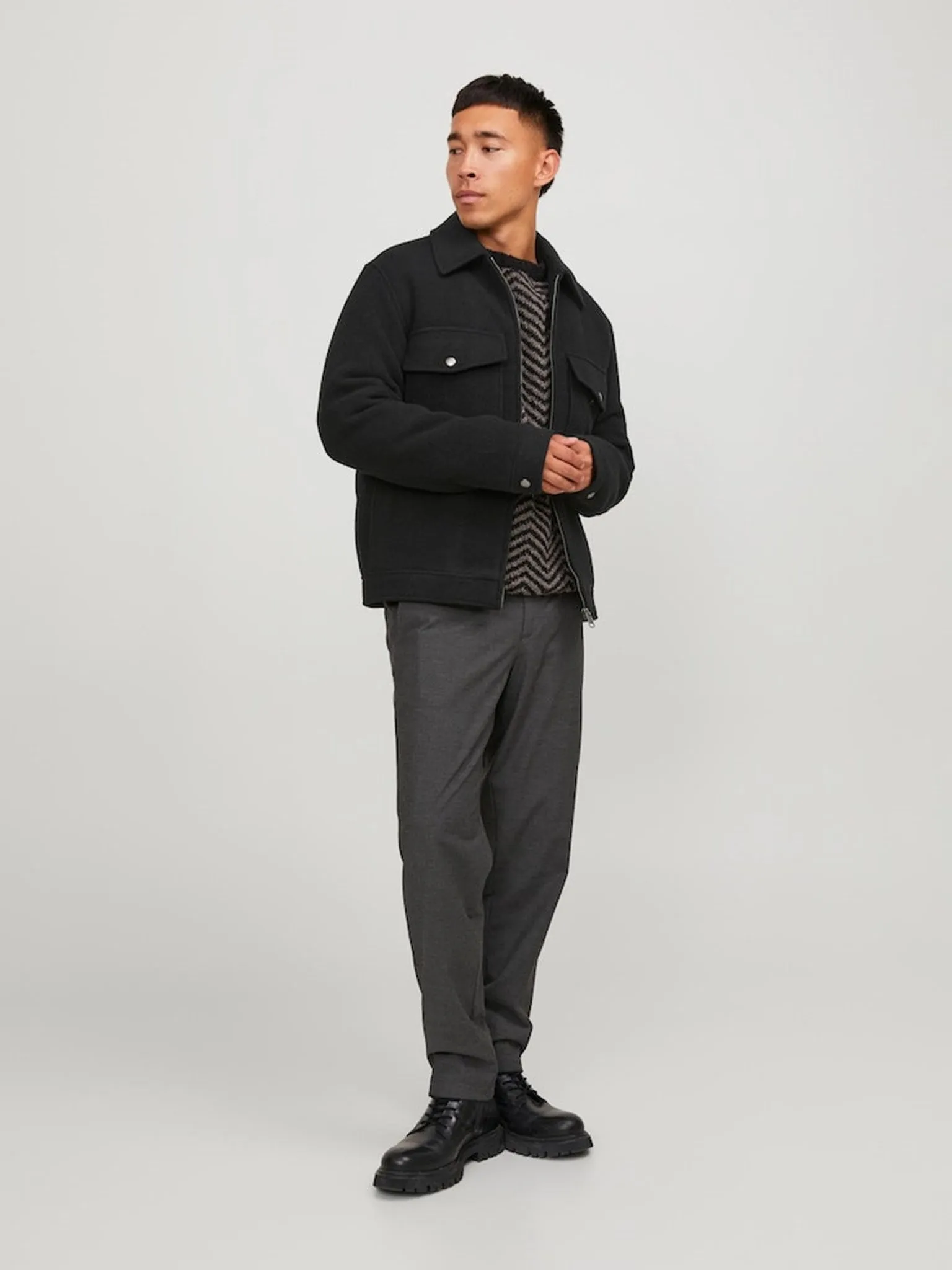 Baxter Wool Jacket - Sort