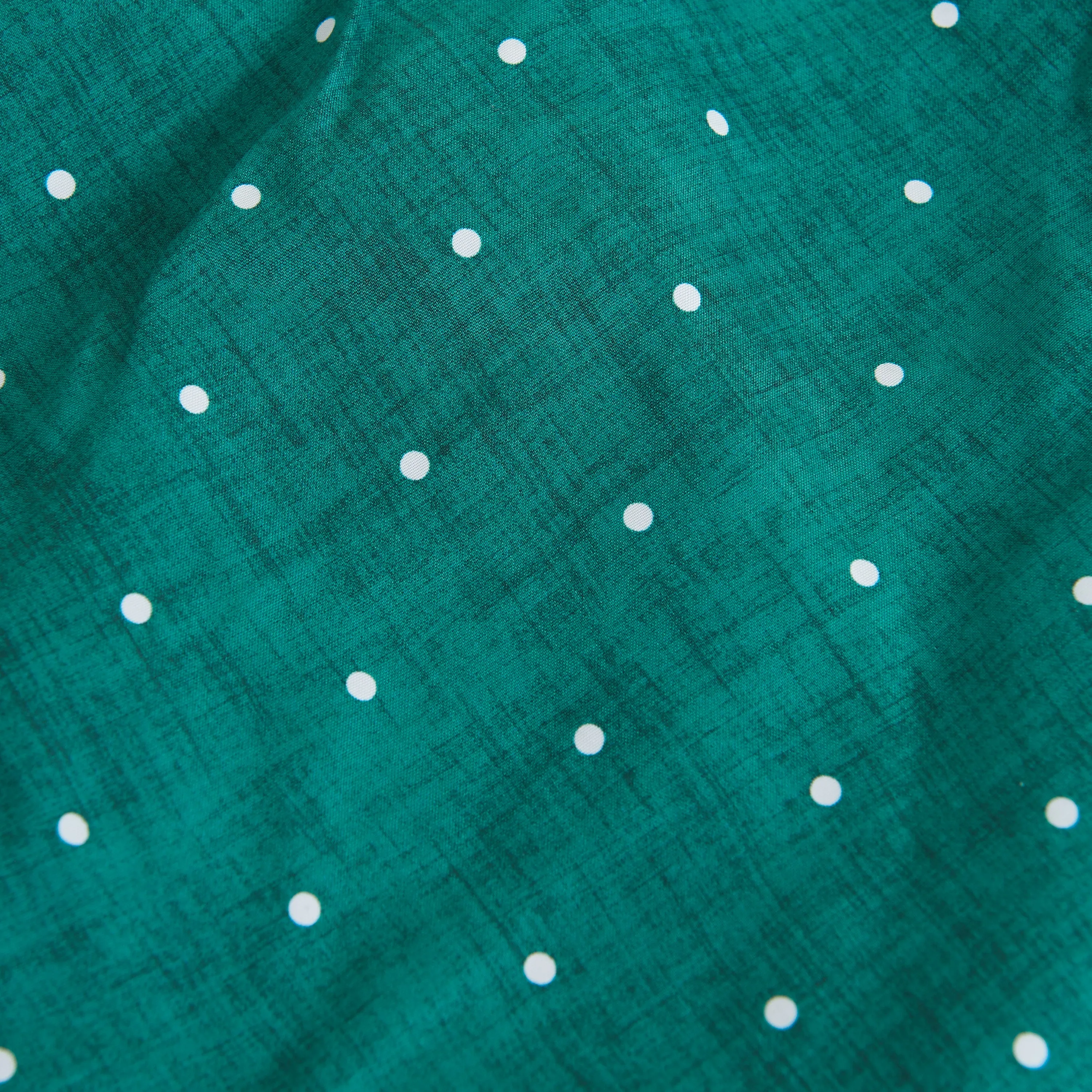 Bay Green Swim Shorts - White Dot Pattern