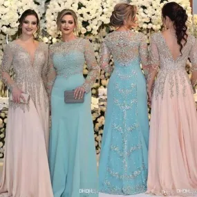 beaded prom dresses long crystals elegant long sleeve crystals mixed styles luxury prom gown