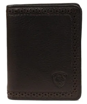 Bi-Fold Perforated Edge Brand Shield Wallet