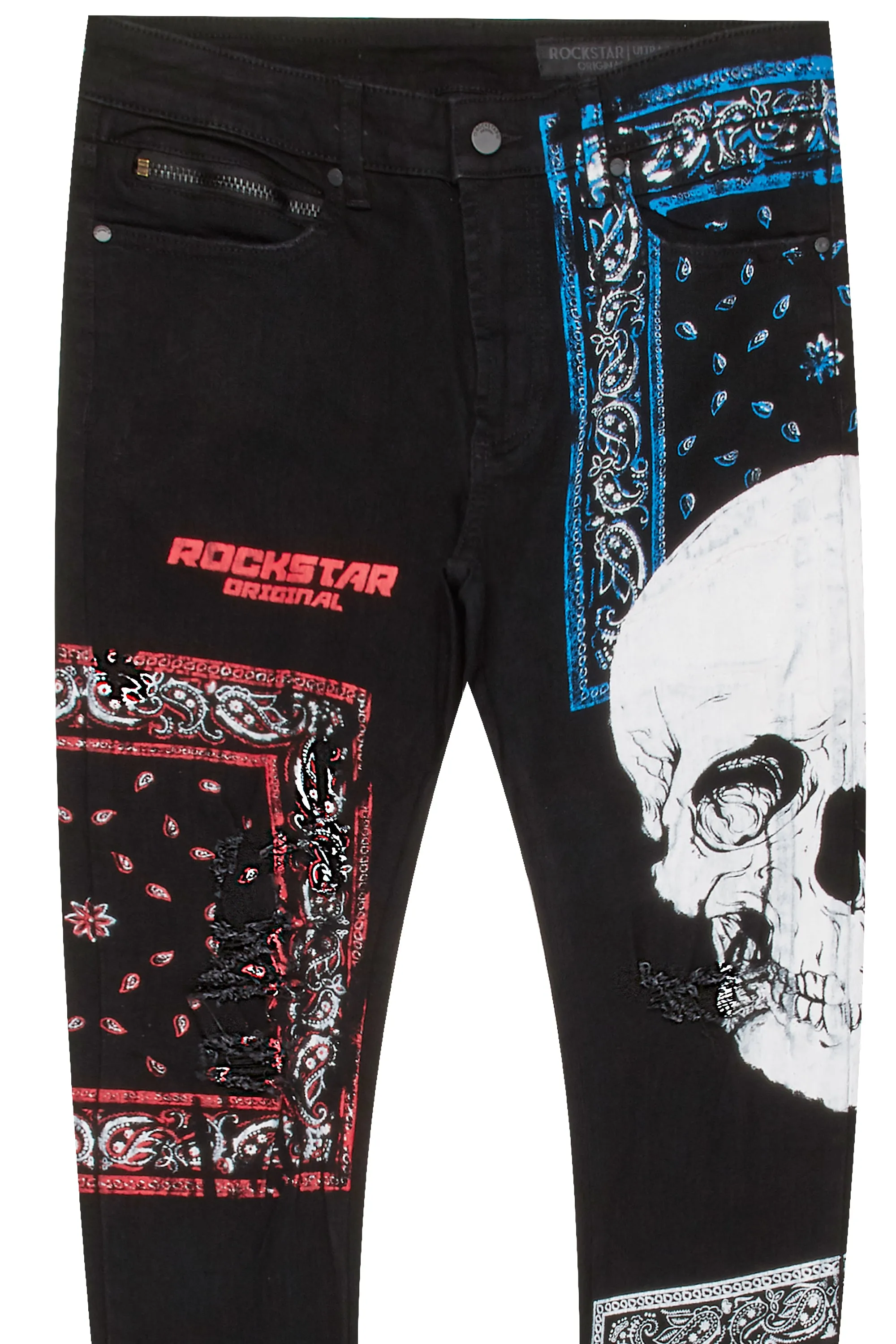 Billie Printed Jean-Black