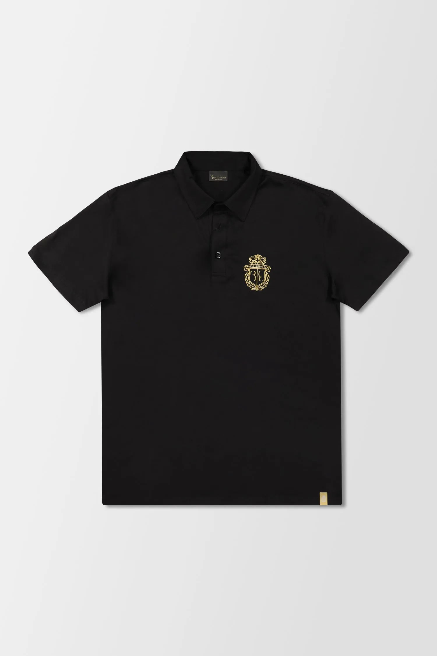 Billionaire Black SS Crest Polo