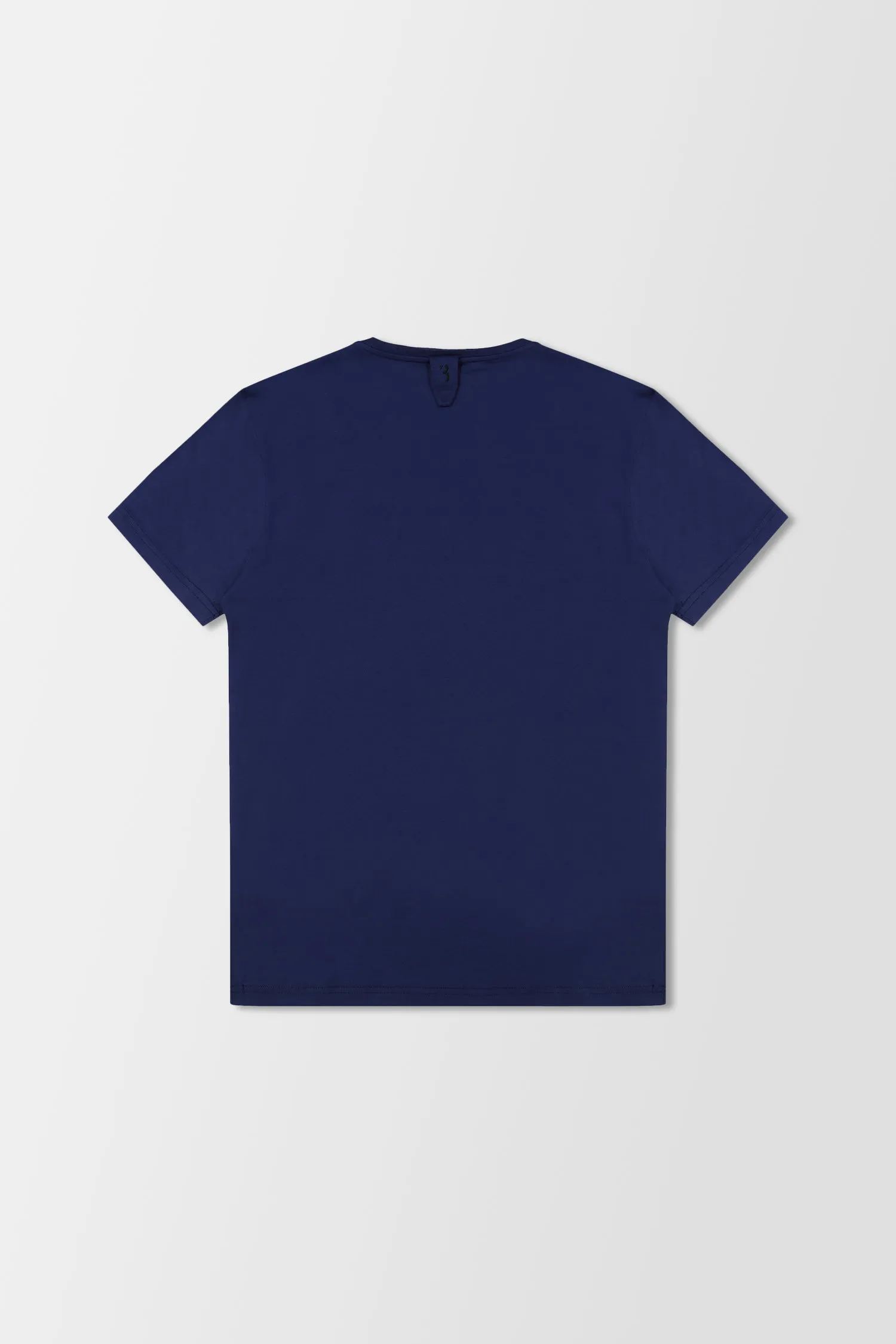 Billionaire Dark Blue SS Logos Round Neck T-Shirt