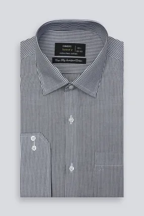 Black Candy Stripe Formal Shirt